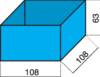 Hünersdorff Assortment case insert (L x W x H) 108 x 108 x 63 mm No. of compartments: 1 Content 1 pc(s)