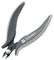 Pliers with ergonomic grip, black and grey. Text on grip: 'TOOLCRAFT'. Suitable for precise cutting work.