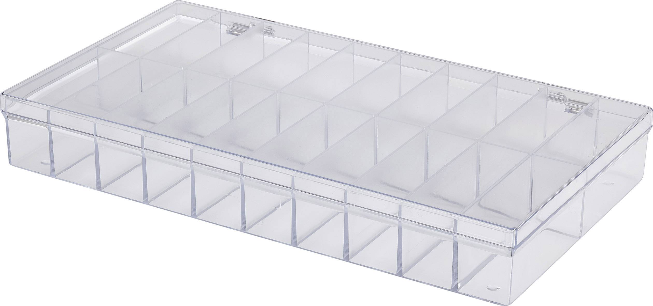 Assortment box (L x W x H) 296 x 169 x 41 mm No. of compartments 20