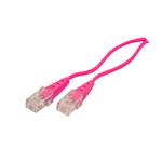 Shiverpeaks BASIC-S ISDN connection cable, RJ45 plug on RJ45 plug, round cable, 4-wire, magenta 1.5 m.