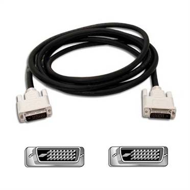 Belkin DVI Cable DVI-D 24+1-pin plug, DVI-D 24+1-pin plug 1.80 m Black F2E4141BT1.8MDD screwable, gold plated connectors-2