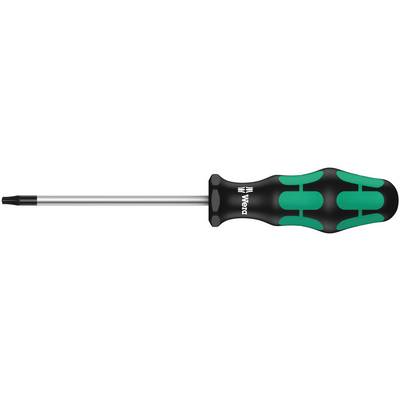 A screwdriver with a green and black handle and silver blade, suitable for Torx screws.