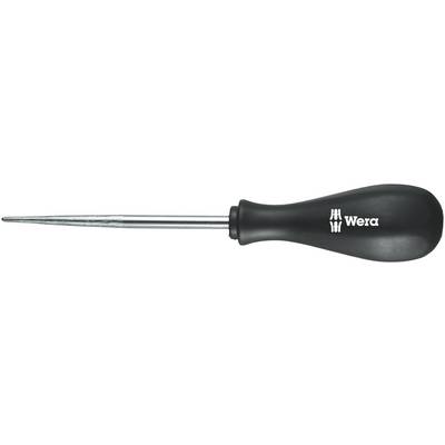'Crosshead screwdriver with a black, ergonomic handle and the inscription "Wera".'