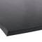 A black plastic sheet with a smooth surface and bevelled edge. Ideal for construction or art projects.
