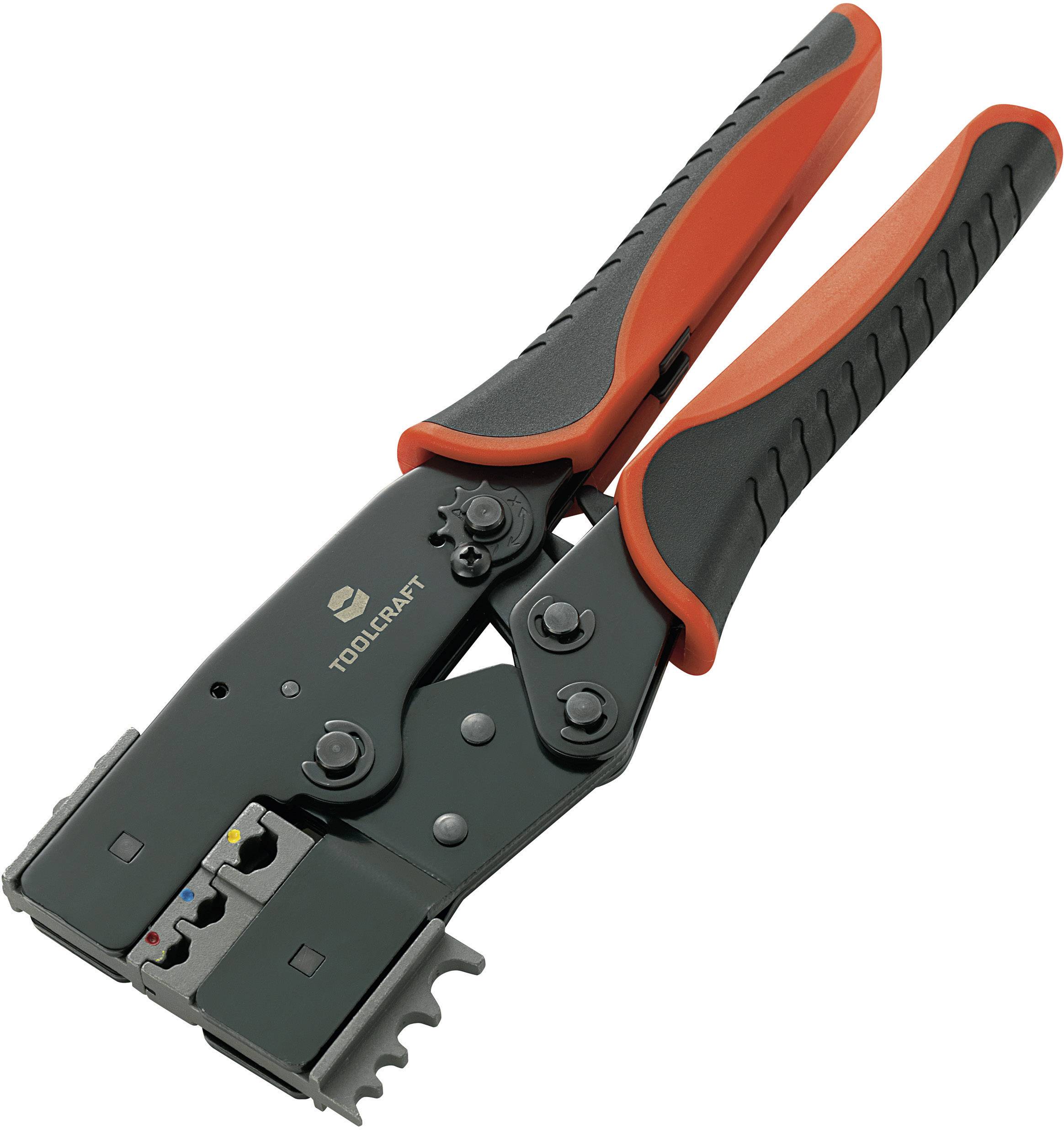 TOOLCRAFT 2-i-1 818644 Crimper Insulated blade terminals, Cable lugs, Butt connectors 0.5 up to 10 mm²-6