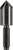 A conical countersink with a hexagonal shank, suitable for deburring and countersinking screw holes in metal or wood.