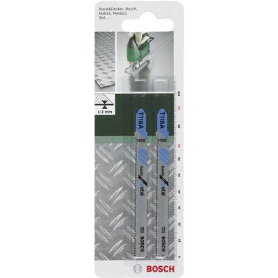 Bosch Accessories 2609256729 Jigsaw blade HSS, T 118A 2 pc(s)