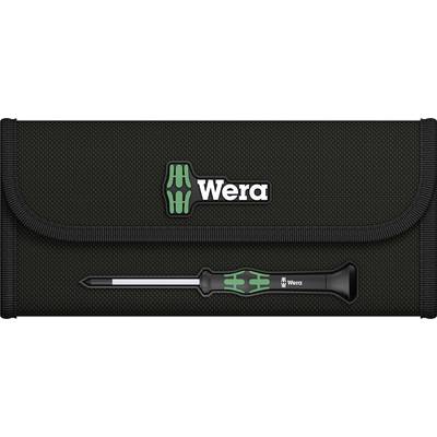A black tool bag with a green 'Wera' brand logo and a single screwdriver pictured on it.
