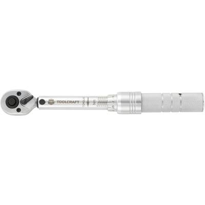 TOOLCRAFT  819161 Torque wrench  Forward/reverse ratchet 1/4" (6.3 mm) 1 - 6 Nm