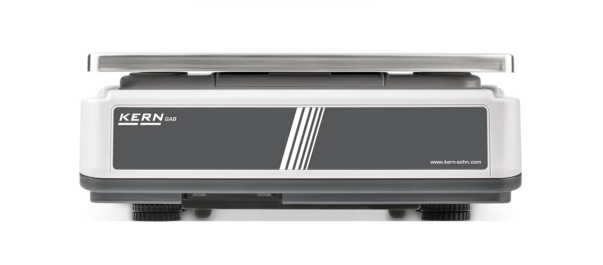 Kern GAB 30K0.2N Table top scales GAB 30K0.2N Weight range 30 kg Readability 0.2 g mains-powered, rechargeable Silver-1