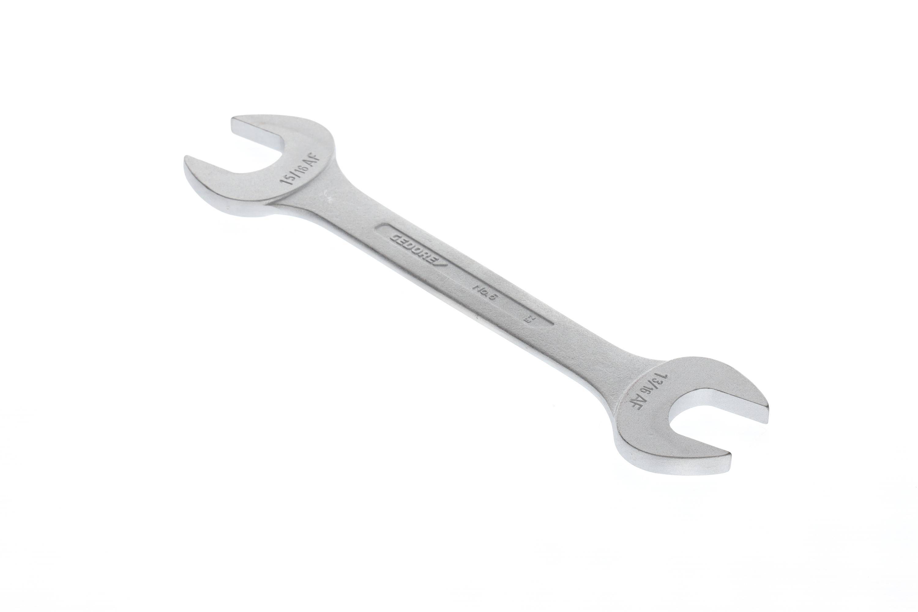 Gedore 6072310 6 1.3/16X1.5/16AF Double-ended open ring spanner Spanner size (inches) 1 3/16" - 1 5/16"-1