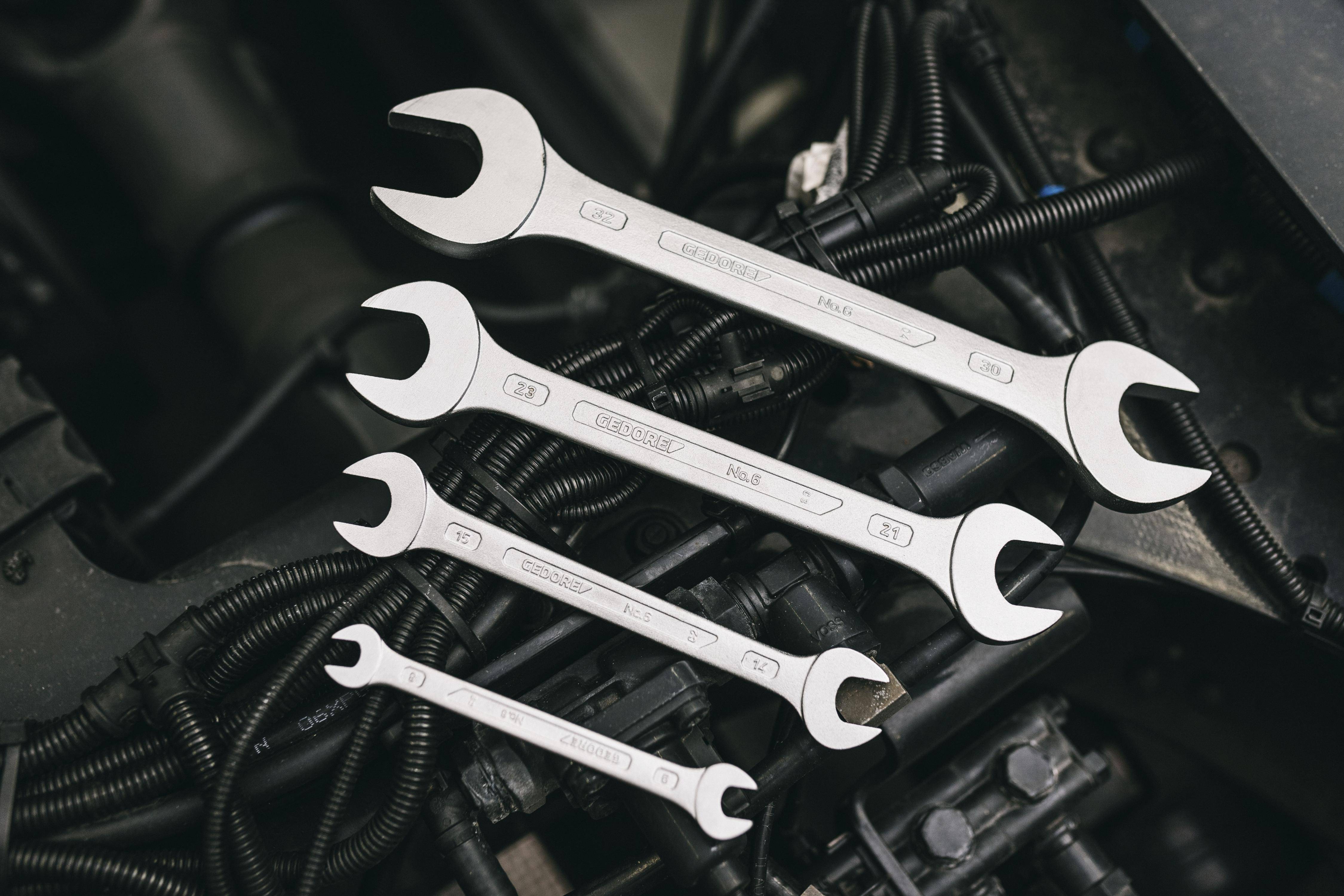 Gedore 6072580 6 1.1/4X1.3/8AF Double-ended open ring spanner Spanner size (inches) 1 1/4" - 1 3/8"-2