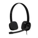 Logitech H151 PC On-ear headset Corded (1075100) Stereo Black Microphone noise cancelling, Noise cancelling Volume control, Microphone mute