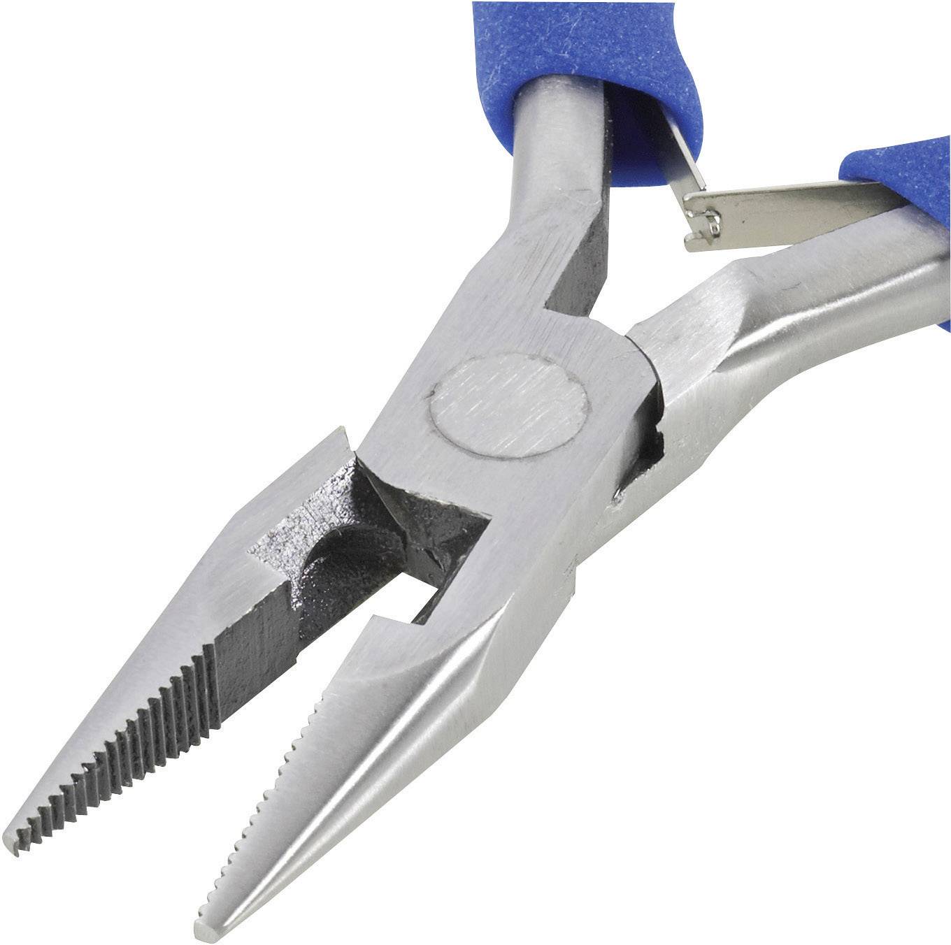 A flat pliers with a blue handle, suitable for gripping and cutting tasks in craft applications.
