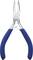 Precision pliers with blue handles. Suitable for precise work on electronic components.