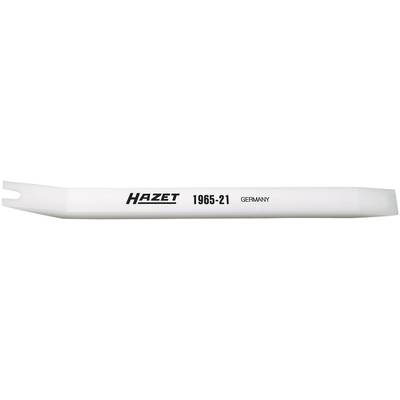 Plastic lever tool with the inscription 'Hazet 1965-21 Germany', used for removing trims and clips in the automotive industry.