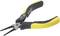 ESD precision pliers with black and yellow handle, suitable for gripping small objects in electronic applications.