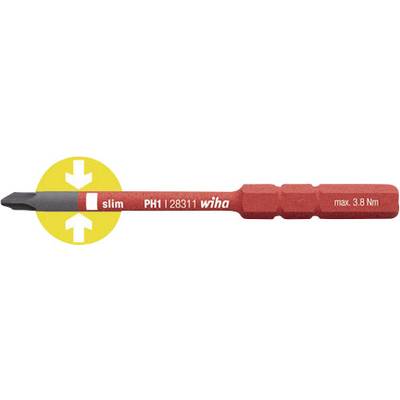 Wiha SlimBit electric Workshop Phillips Interchangeable bit PH 2 75 mm Compatible with Wiha Torque