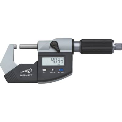 HELIOS PREISSER DIGI-MET® 1865 510 Micrometer  + LCD 0 - 25 mm Reading: 0.001 mm DIN 863-1