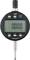 Digital measuring instrument with circular display shows '0.000 mm'. Setting buttons are located beneath the screen.
