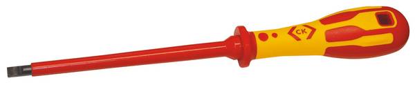 C.K Dextro VDE VDE Slotted screwdriver Blade width: 10 mm Blade length: 200 mm DIN EN 60900, DIN ISO 2380-2, DIN 5264