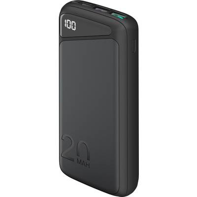 Goobay Goobay 53939 Powerbank 20000 mAh, Quick Charge, Power Delivery, LED-Anzeige Power bank 20000 mAh LiPo Black Statu