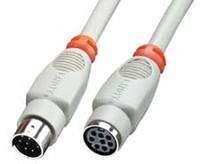 LINDY Series Cable extension [1x Mini DIN plug - 1x Mini DIN socket] 2.00 m Grey-6
