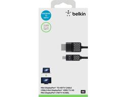 Belkin Mini DisplayPort / HDMI Adapter cable Mini DisplayPort plug, HDMI-A plug 3.60 m Black F2CD080bt12 DisplayPort cab-3