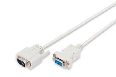 Digitus Series Cable [1x D-SUB-plug 9-pin - 1x D-SUB socket 9-pin] 2.00 m Beige-4