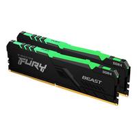 Kingston FURY Beast RGB PC RAM kit DDR4 32 GB 2 x 16 GB 3200 MHz 288-pin DIMM CL16 KF432C16BBAK2/32-2