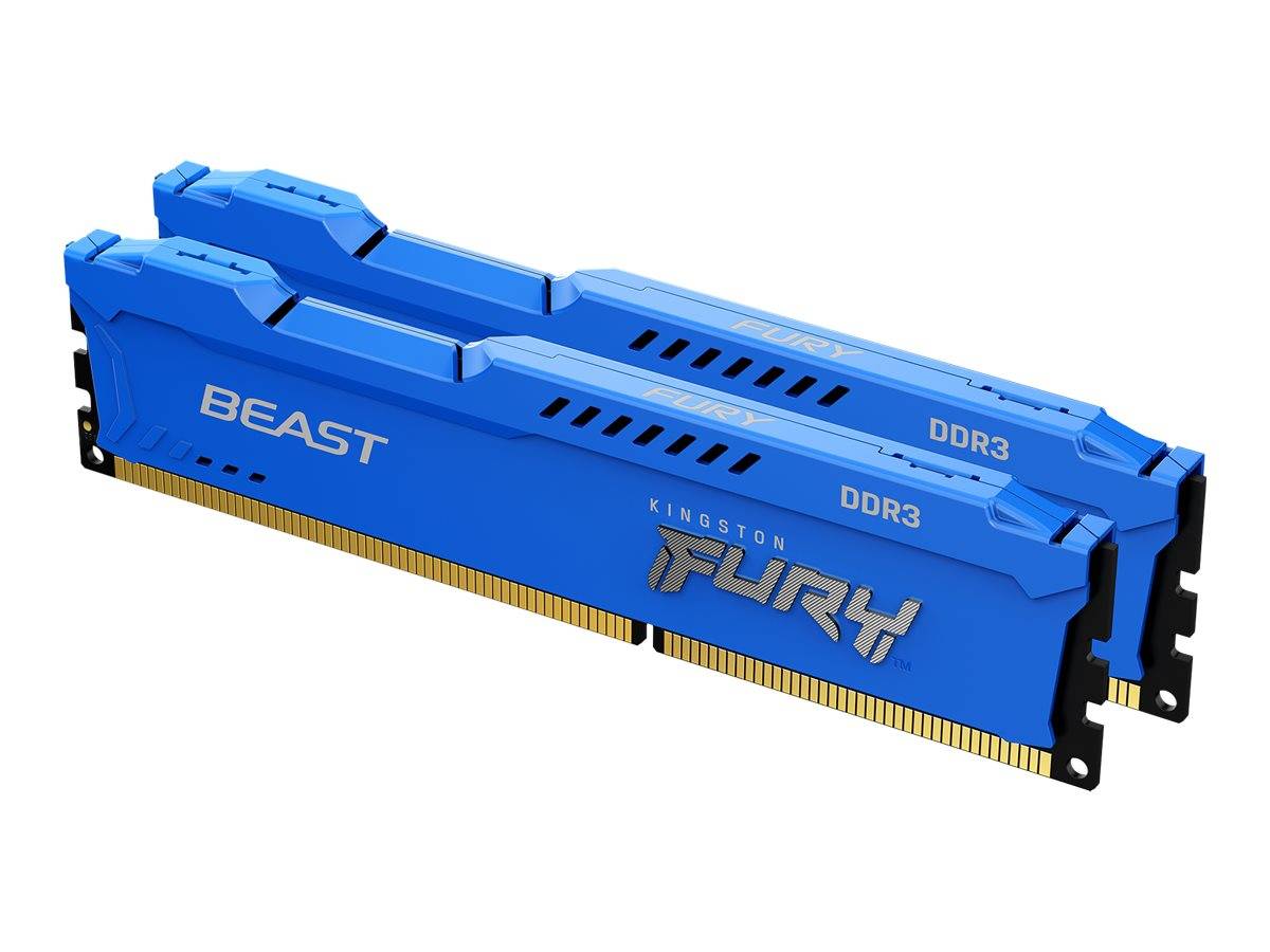 Kingston FURY Beast PC RAM kit DDR3 8 GB 2 x 4 GB Non-ECC 1600 MHz 240-pin DIMM CL10 KF316C10BK2/8-2