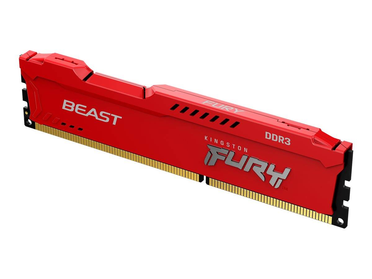 Kingston FURY Beast PC RAM kit DDR3 8 GB 2 x 4 GB Non-ECC 1600 MHz 240-pin DIMM CL10 KF316C10BRK2/8-3