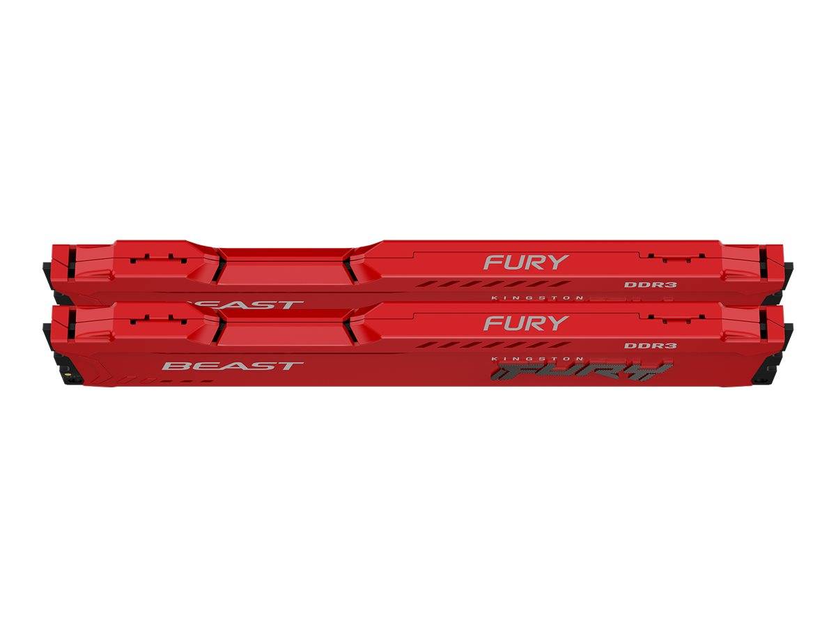 Kingston FURY Beast PC RAM kit DDR3 8 GB 2 x 4 GB Non-ECC 1600 MHz 240-pin DIMM CL10 KF316C10BRK2/8-4