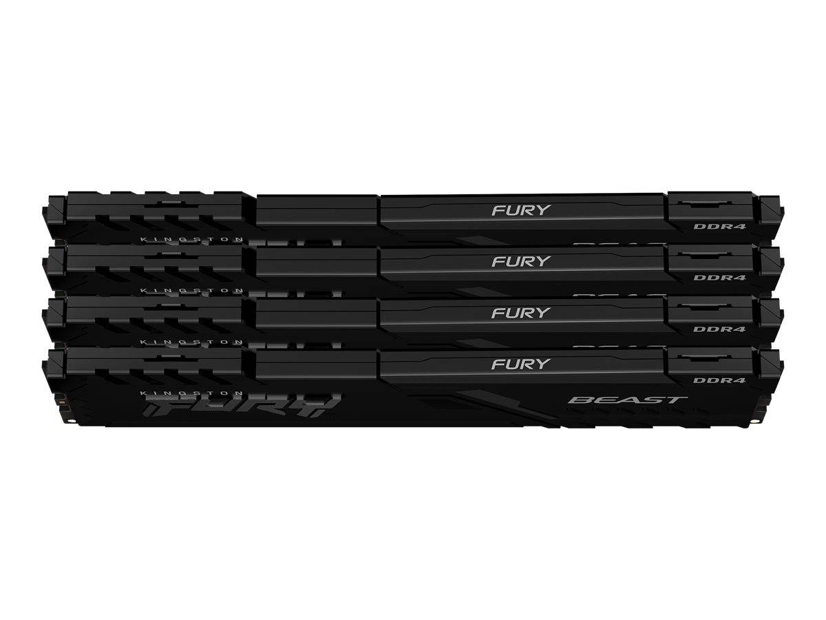 Kingston FURY Beast PC RAM kit DDR4 32 GB 4 x 8 GB 3200 MHz 288-pin DIMM CL16 KF432C16BBK4/32-2