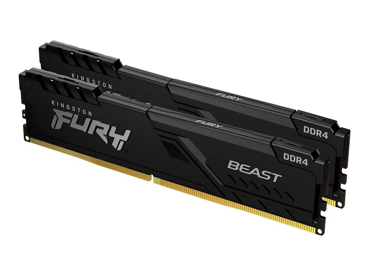 Kingston FURY Beast PC RAM kit DDR4 8 GB 2 x 4 GB 3200 MHz 288-pin DIMM CL16 KF432C16BBK2/8-1