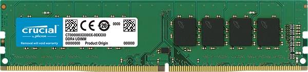 Crucial Crucial DDR4 4GB PC 2400 CL17 Single Rank retail PC RAM card DDR4 4 GB 1 x 4 GB Non-ECC 2400 MHz 288-pin DIMM CT-6