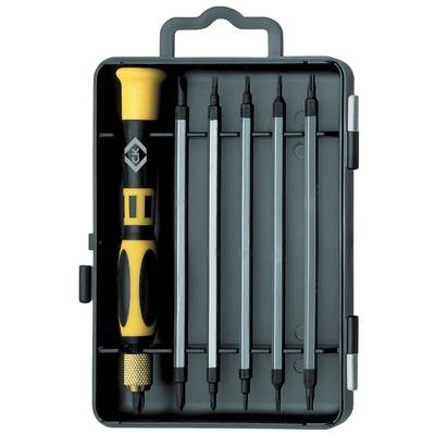 C.K Electrical & precision engineering Interchangeable bits set 7-piece Slot, Phillips, Star