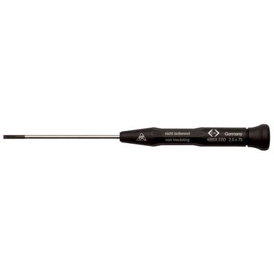 C.K Xonic ESD Slotted screwdriver Blade width: 1.2 mm Blade length: 60 mm DIN EN 61340-2