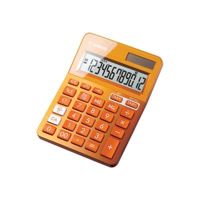 Canon LS-123K  Desk calculator Orange Display (digits): 12 battery-powered, solar-powered (W x H x D) 104 x 25 x 145 mm