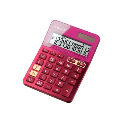 Canon Taschenrechner LS-123K  Pocket calculator Metallic pink Display (digits): 12 battery-powered, solar-powered (W x H
