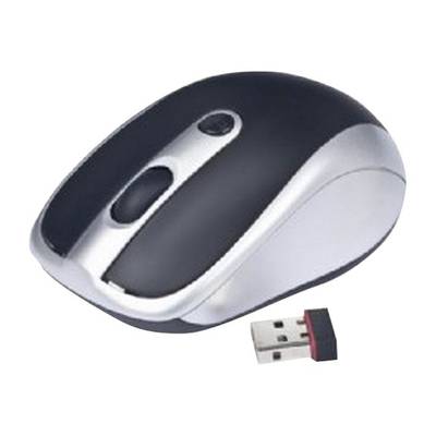 Gembird MUSW-002  Mouse Radio   Optical Black, Silver 4 Buttons 1600 dpi 