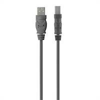 Belkin USB cable USB 2.0 USB-A plug, USB-B plug 1.80 m Black gold plated connectors, UL-approved F3U154bt1.8M-4