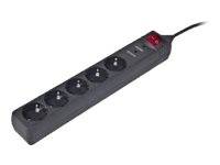 Gembird SPG5-C5 Surge protection power strip 5x Black PG connector 1 pc(s)-3