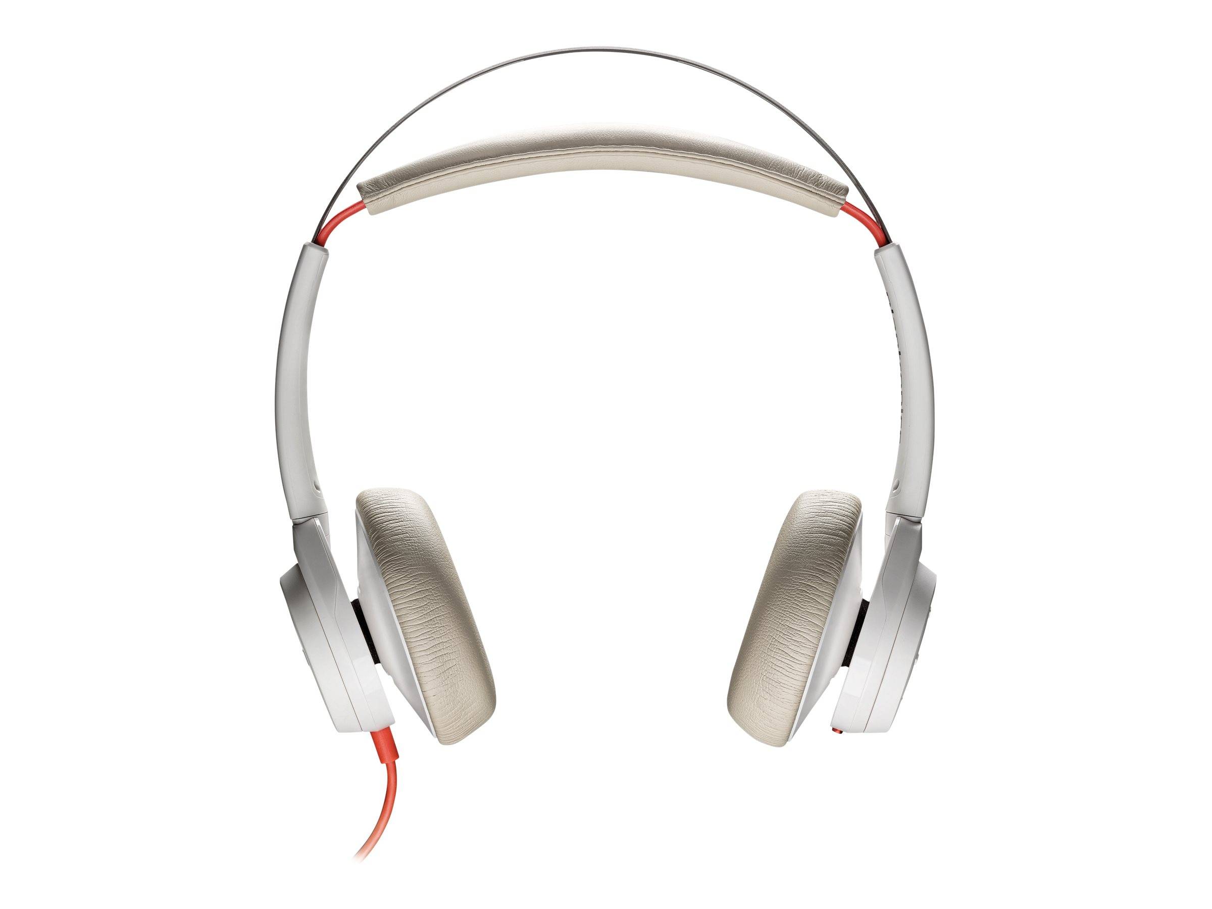 Plantronics Blackwire C7225 binaural USB ANC On-ear headset Corded (1075100) Stereo White Noise cancelling Microphone mu-5