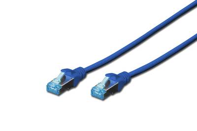 Digitus DK-1531-010/B RJ45 Network cable, patch cable CAT 5e SF/UTP 1.00 m Blue 1 pc(s)-4