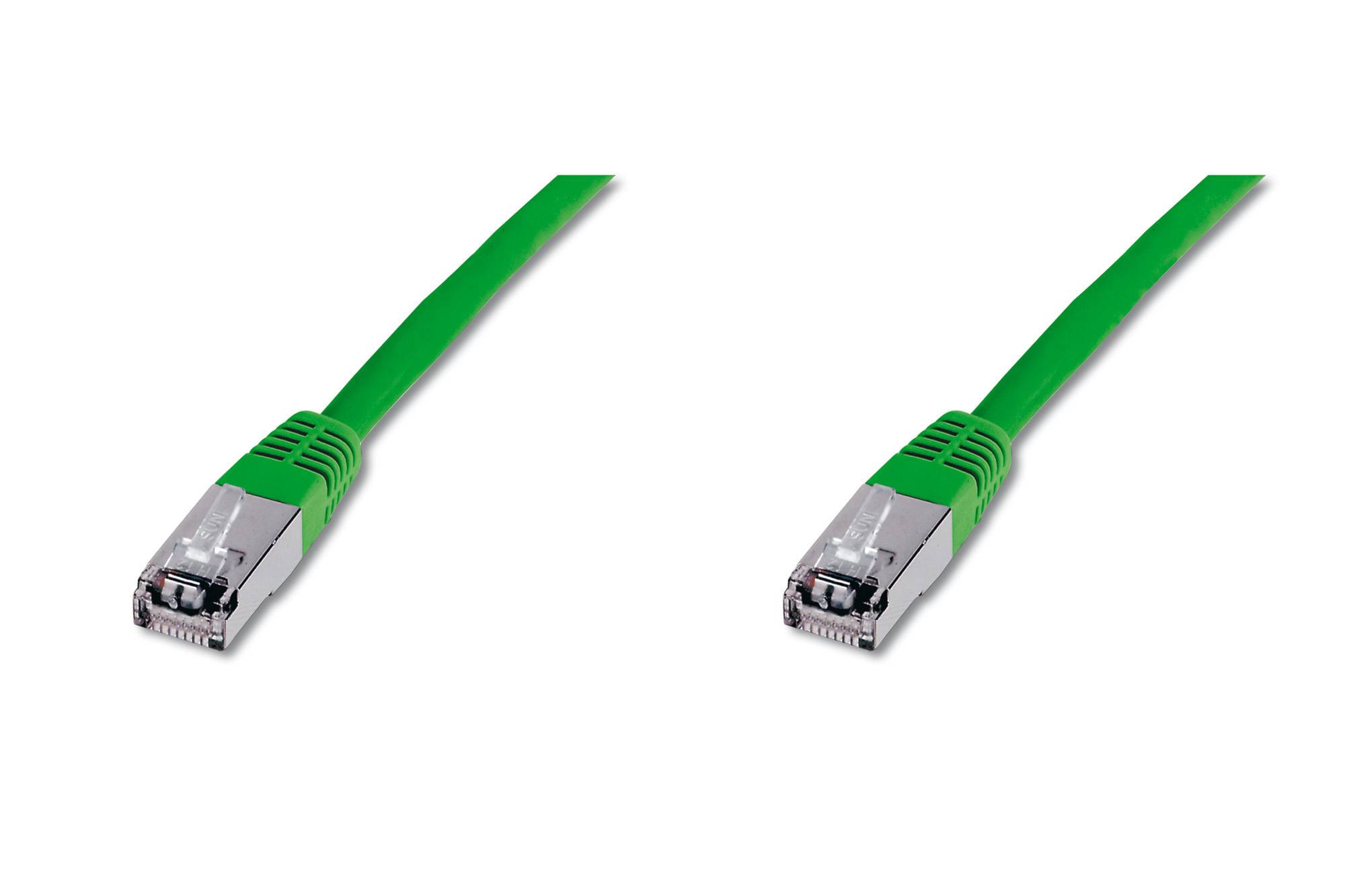 Digitus DK-1531-050/G RJ45 Network cable, patch cable CAT 5e SF/UTP 5.00 m Green 1 pc(s)-6