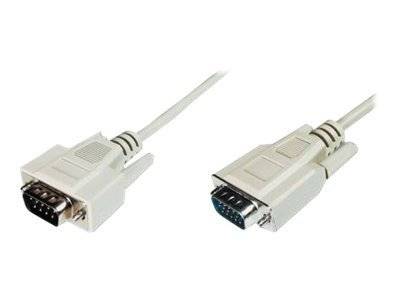 Digitus VGA Cable VGA 15-pin plug, VGA 15-pin plug 3.00 m Grey AK-310100-030-E screwable VGA cable-3