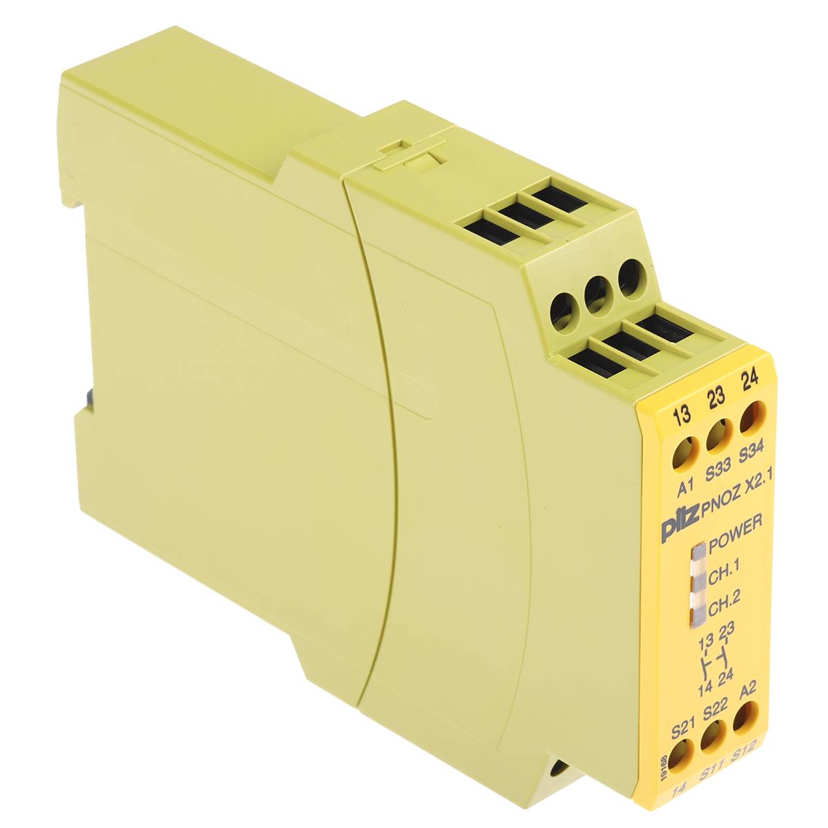 Safety Relay PNOZ X2.1 24VAC/DC 2n/o PILZ 2 Makers (W X H X D) 22.5 X ...