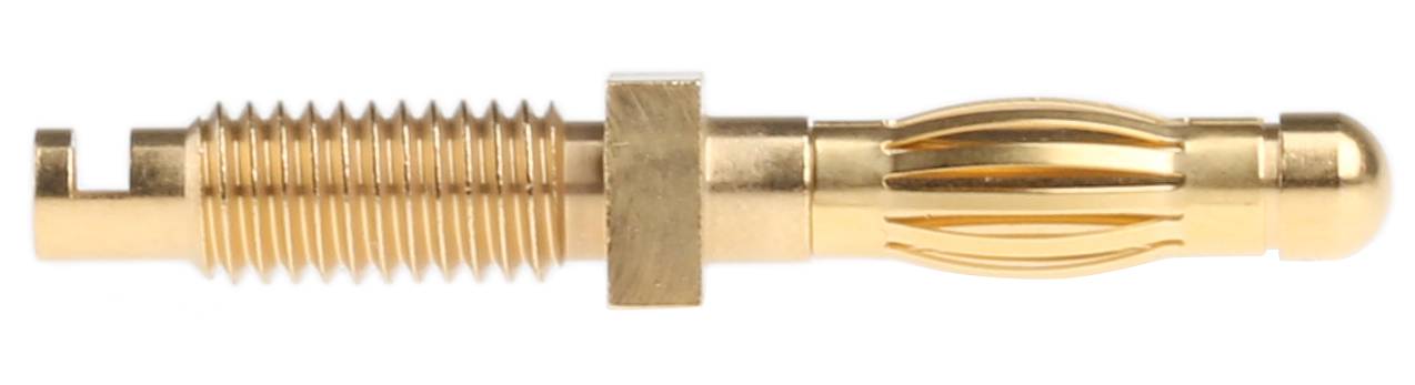 Edge connector (pins) Plug, straight Pin diameter: 4 mm Brass Stäubli SA401 1 pc(s)-1