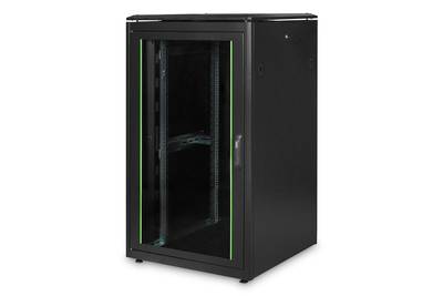 Digitus DN-19 26U-8/8-B-1 19" server rack cabinet (W x H x D) 800 x 1342 x 800 mm 26 U Black, Black (RAL 9005)-3